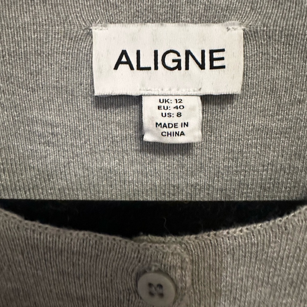 Aligne Gray Button-Up Cardigan - image 2